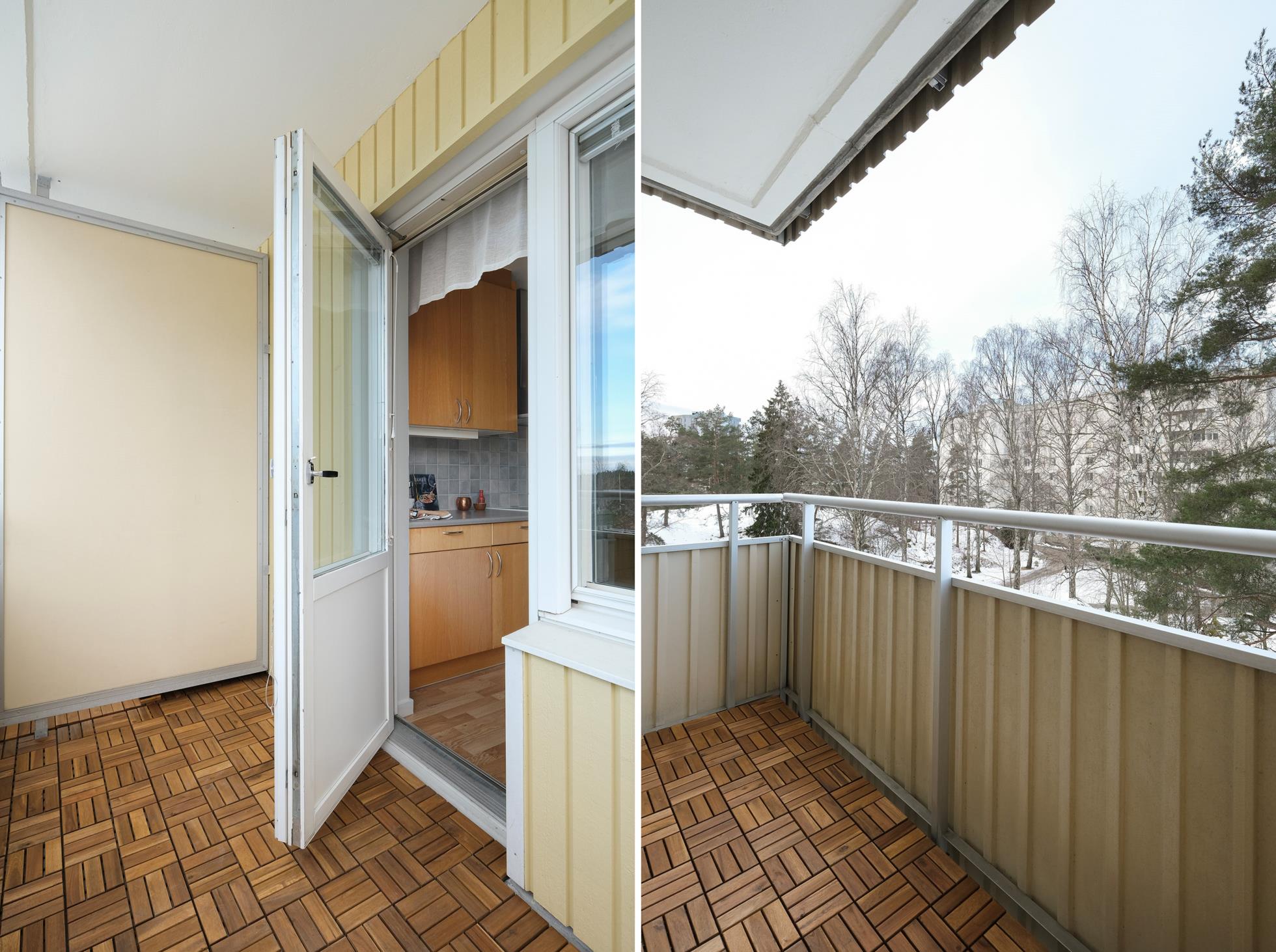 Välplanerad gavel-3:a med låg avgift och centralt läge