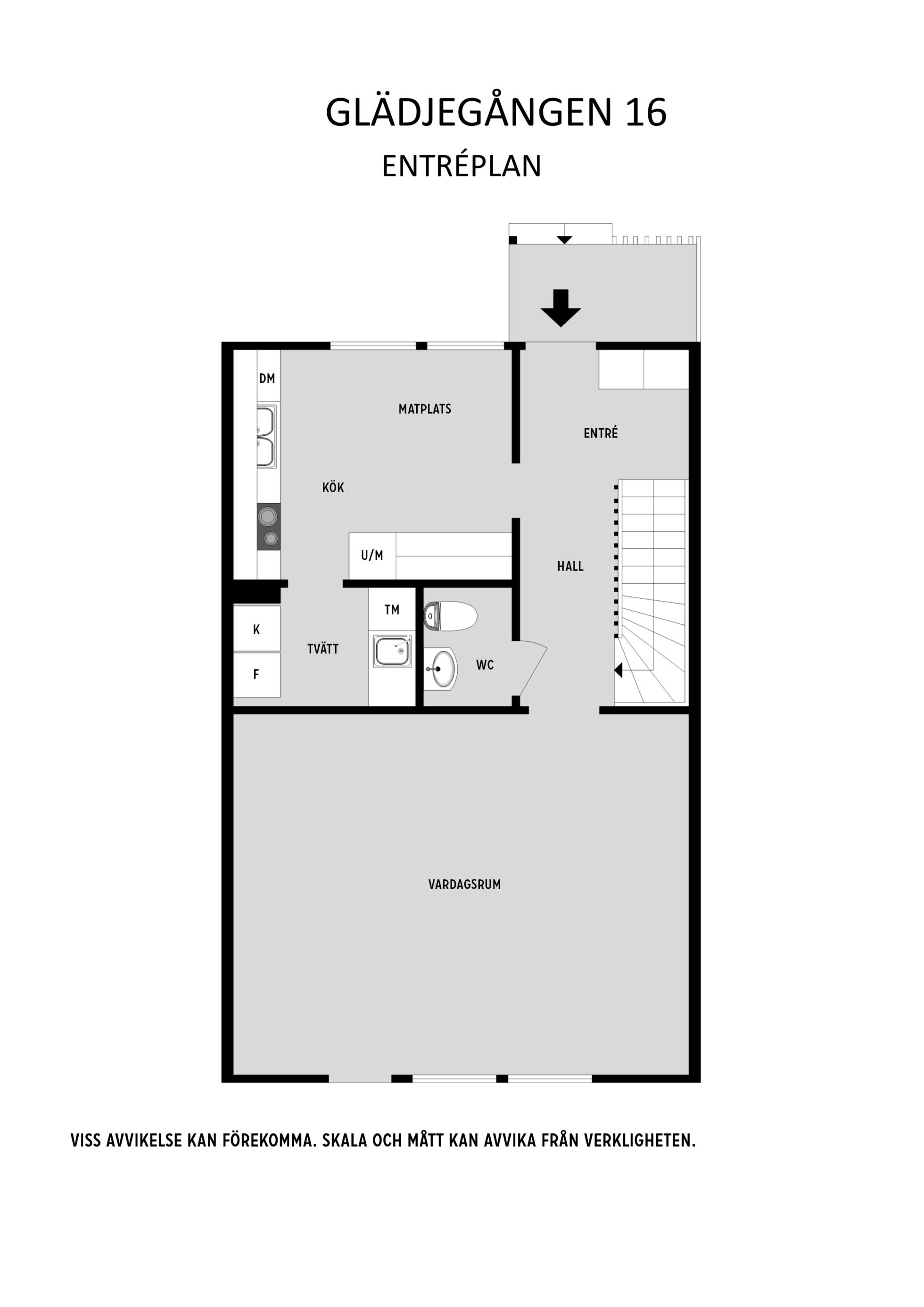 Stort välplanerat gavelradhus i lungt barnvänligt område nära sjöar, natur och goda bussförbindelser