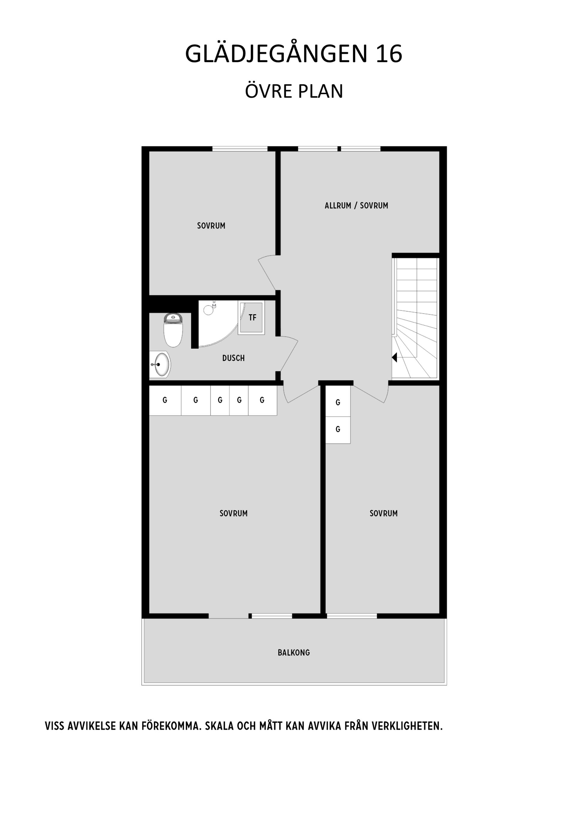 Stort välplanerat gavelradhus i lungt barnvänligt område nära sjöar, natur och goda bussförbindelser