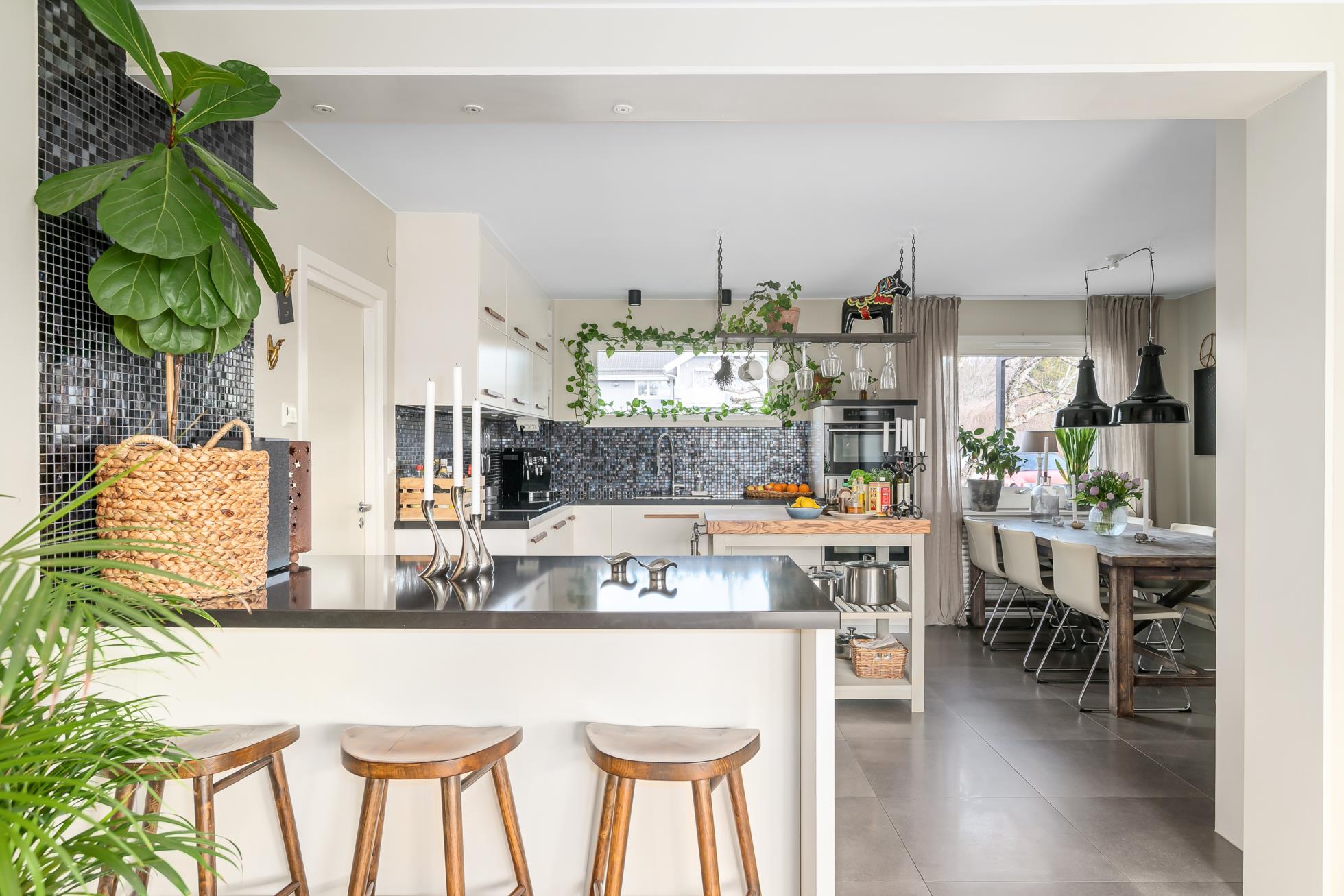 Läckert enplanshus med 5 sovrum